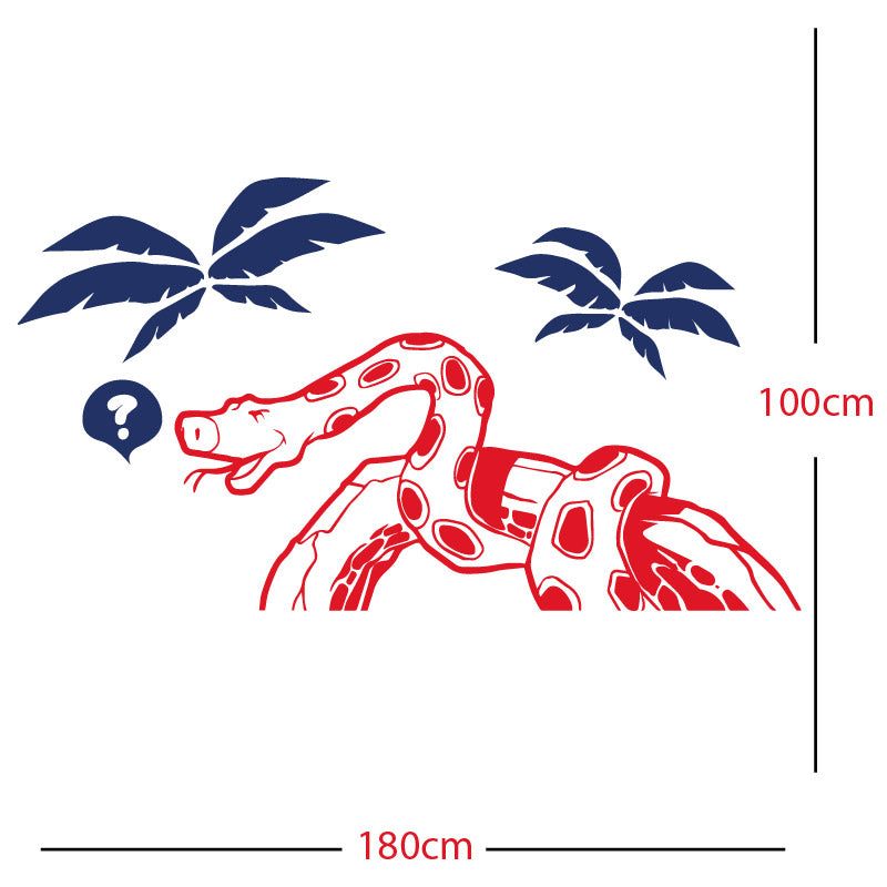 jungle snake wall sticker