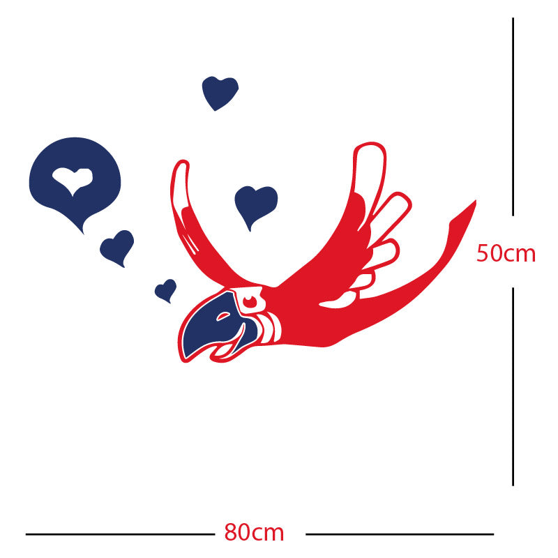 parrot pirate theme wall sticker