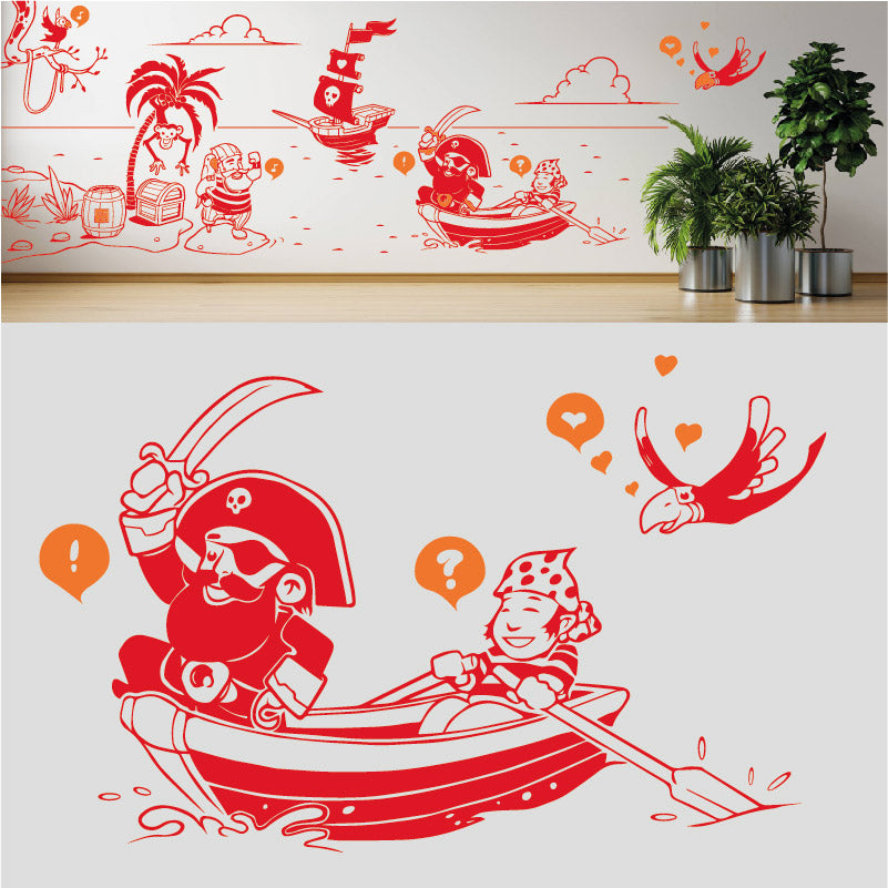 a pirates life complete wall mural