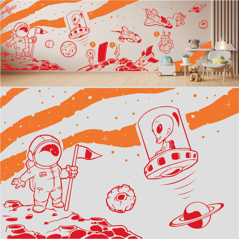 in space complete wall mural wall sticker