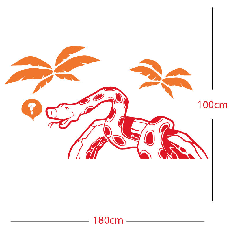 jungle snake wall sticker
