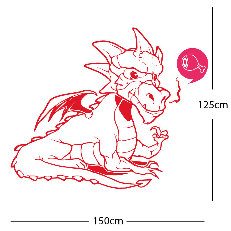 large dragon wall sticker