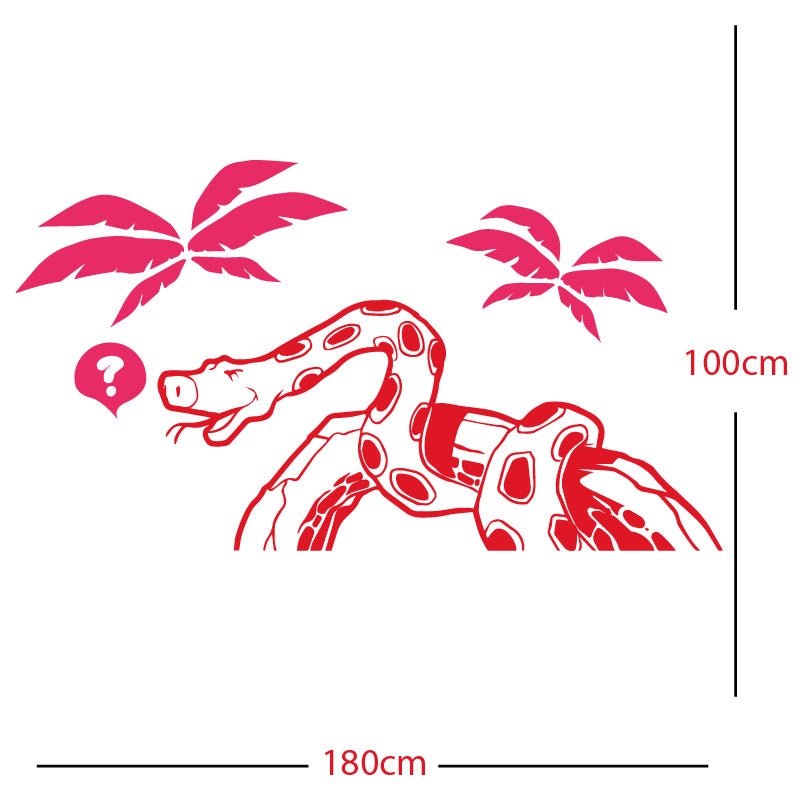 jungle snake wall sticker