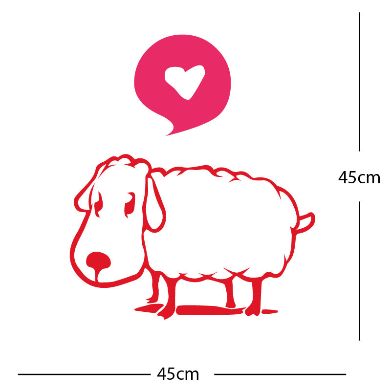 sheep wall sticker