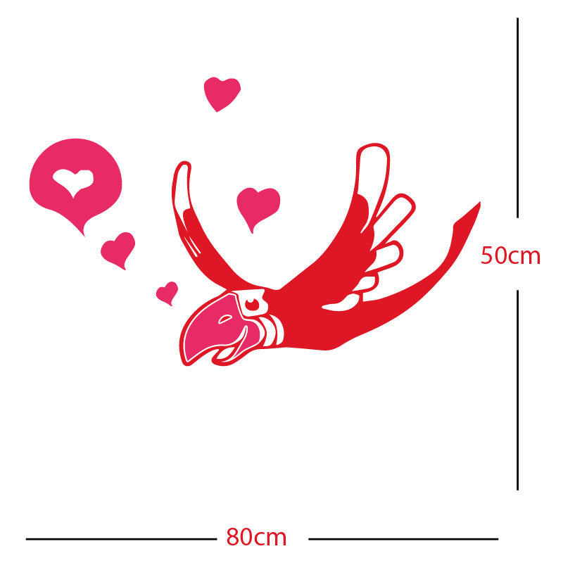 parrot pirate theme wall sticker