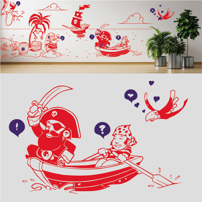 a pirates life complete wall mural