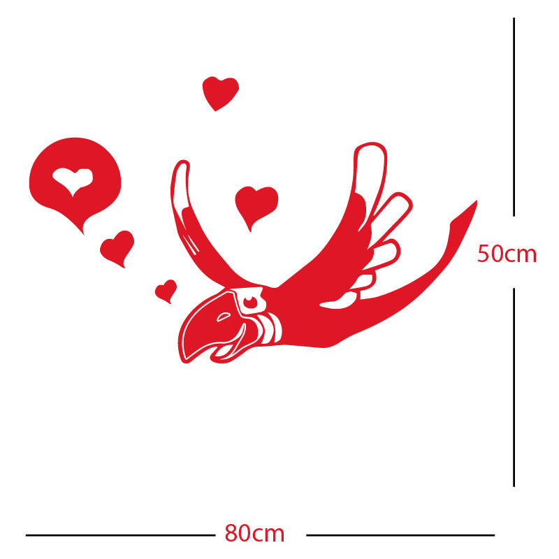 parrot pirate theme wall sticker