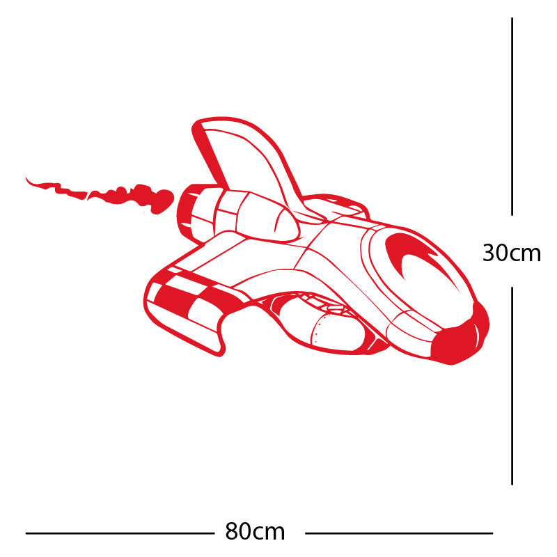space ship kids space themed rocket wall sticker