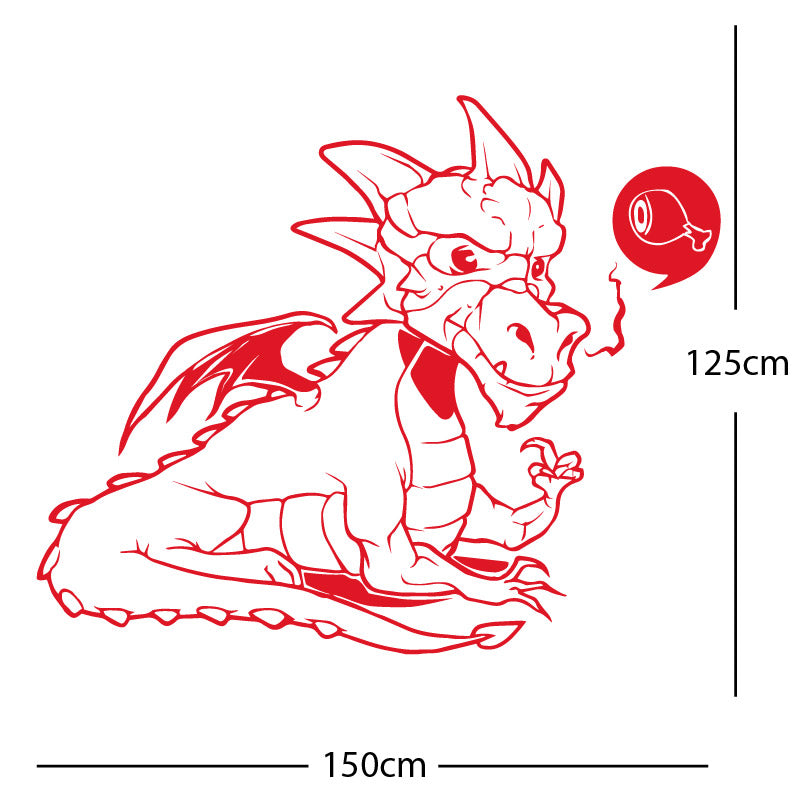 large dragon wall sticker