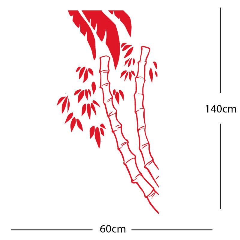 bamboo tree wall sticker