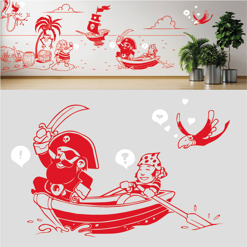 a pirates life complete wall mural