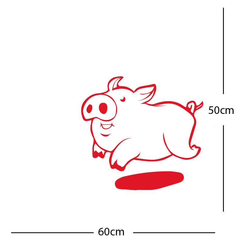 farmyard pig wall sticker