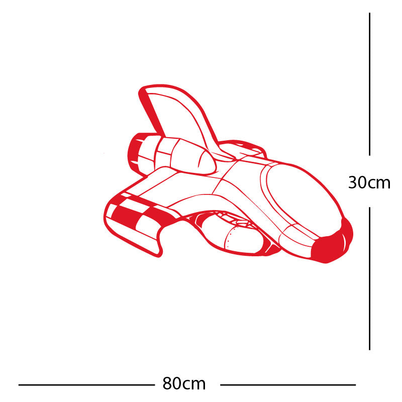space ship kids space themed rocket wall sticker