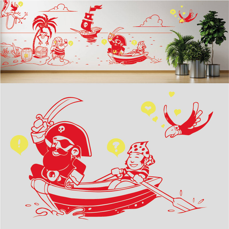 a pirates life complete wall mural