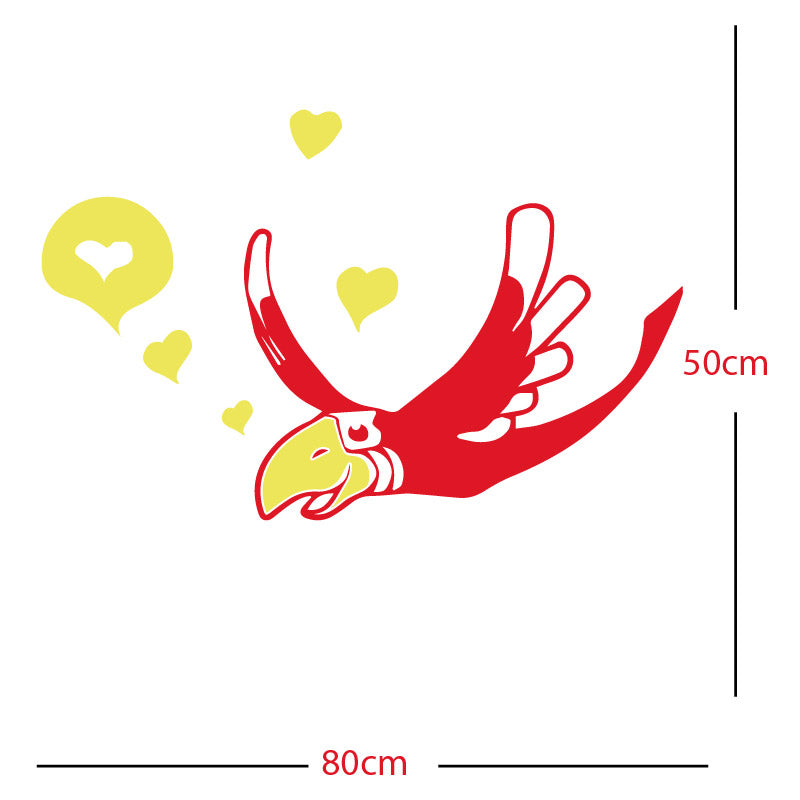 parrot pirate theme wall sticker