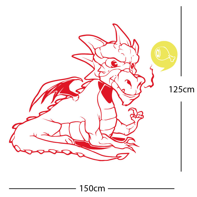 large dragon wall sticker
