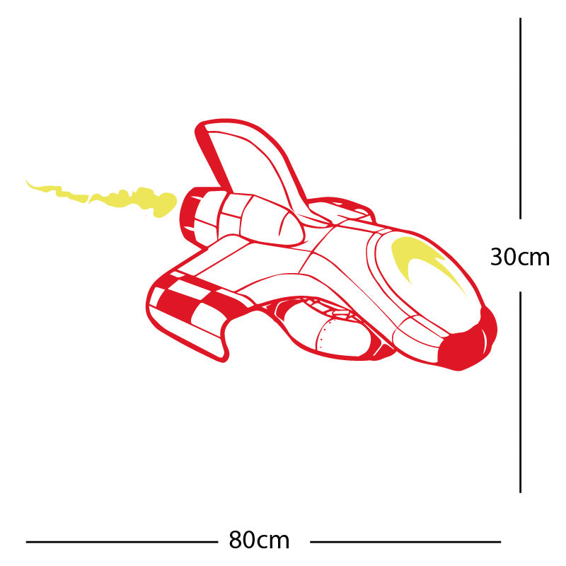 space ship kids space themed rocket wall sticker