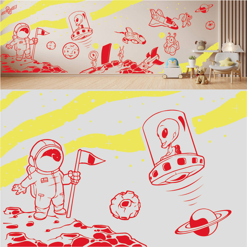 in space complete wall mural wall sticker