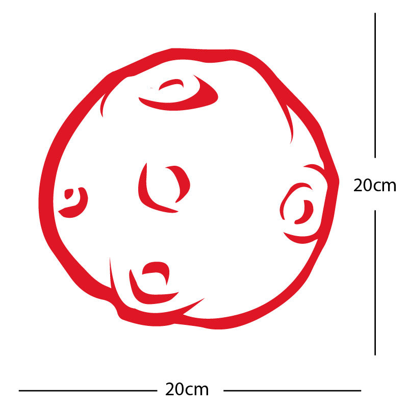 meteor asteroid wall sticker