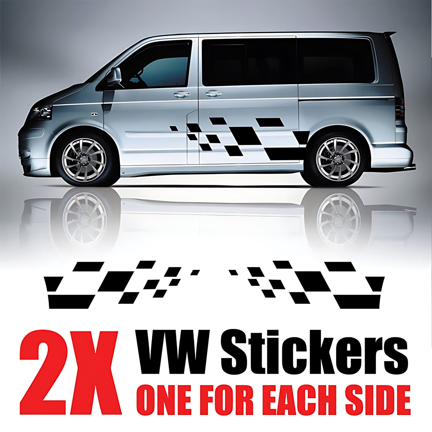 VW Transporter T6.1 Sport Line Side Stripes – Premium Stripe Graphics Kit