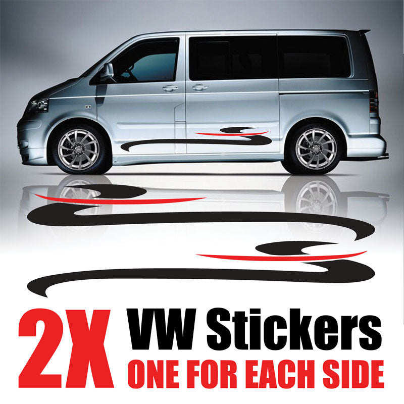 vw transporter signature stripe wrap