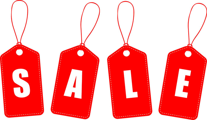 Red Sale Price Tags Promotion Window Sticker