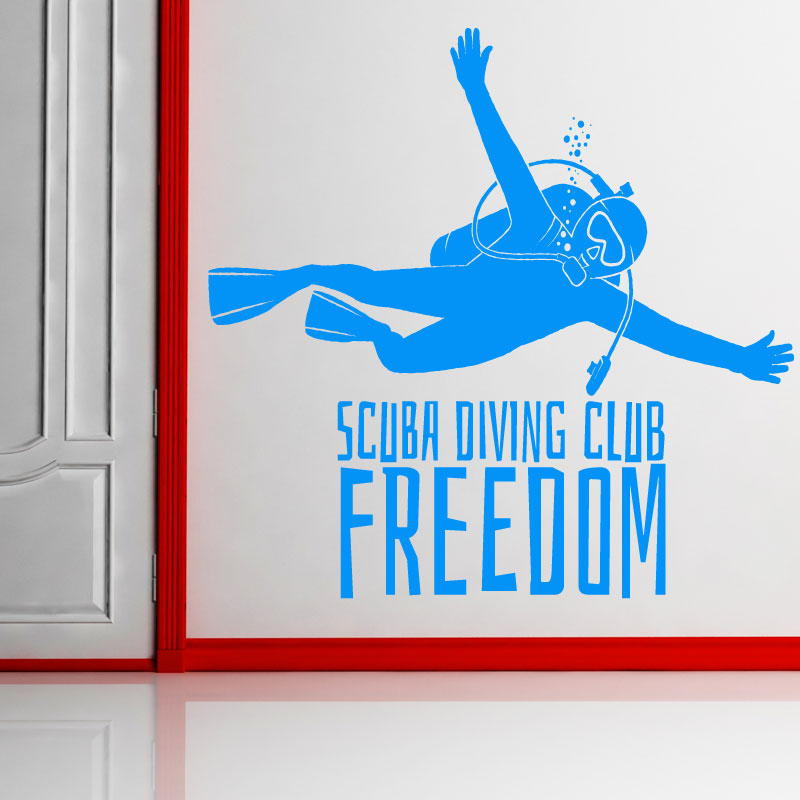 scuba diving wall art sticker wall sticker