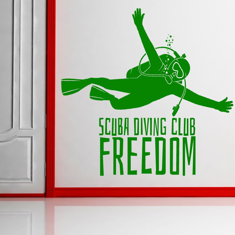 scuba diving wall art sticker wall sticker