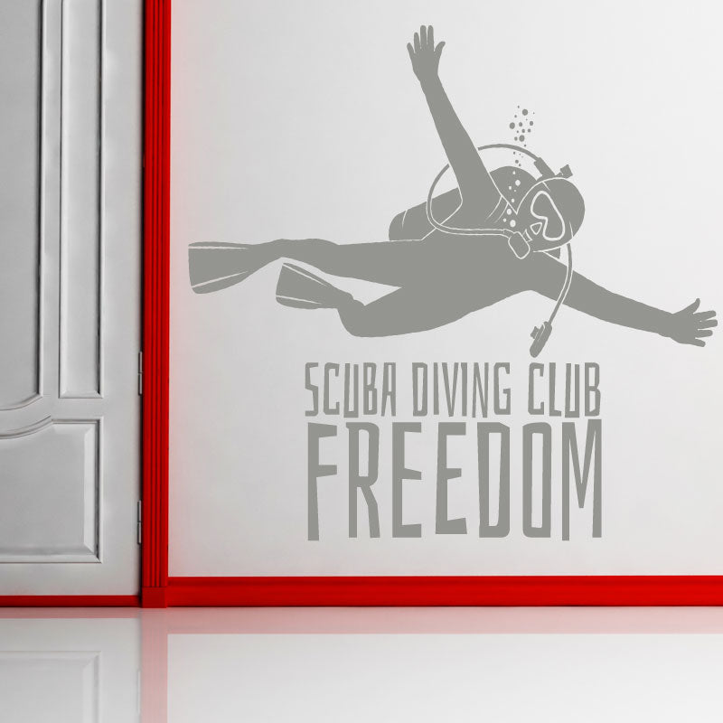 scuba diving wall art sticker wall sticker