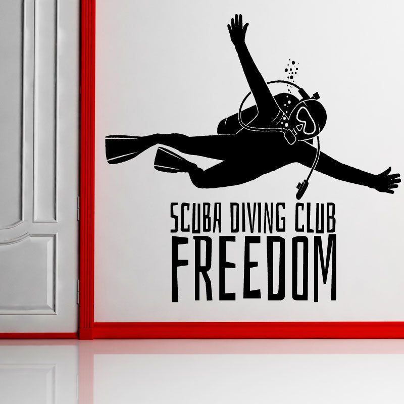 scuba diving wall art sticker wall sticker