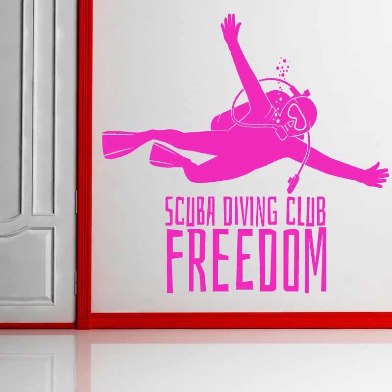 scuba diving wall art sticker wall sticker