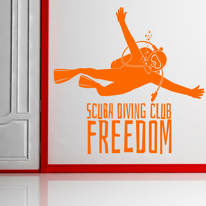 scuba diving wall art sticker wall sticker