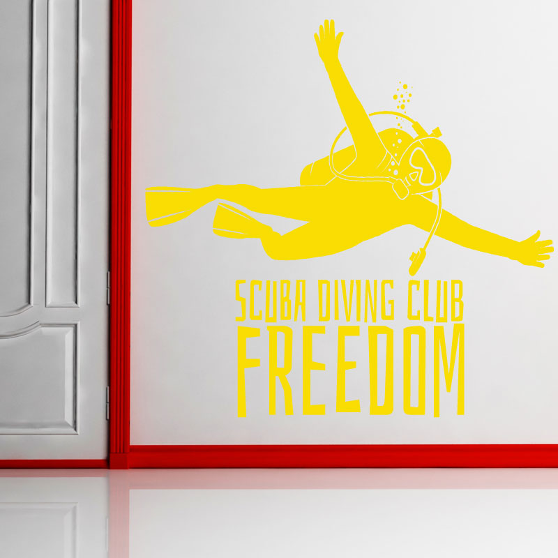 scuba diving wall art sticker wall sticker