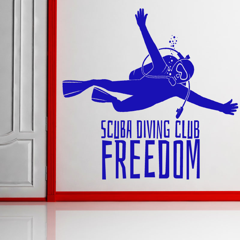 scuba diving wall art sticker wall sticker