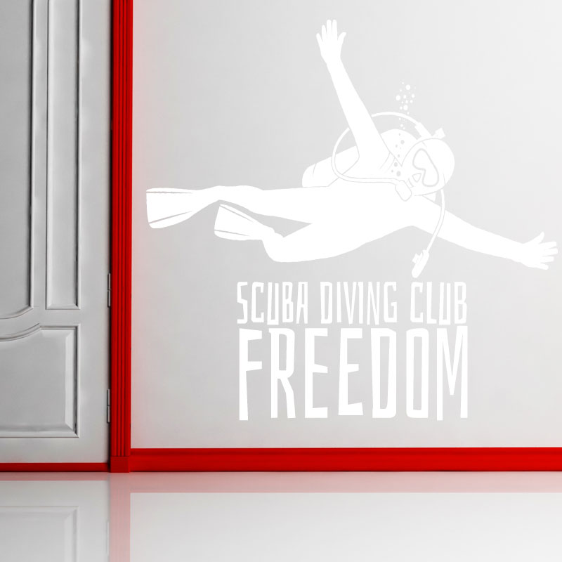 scuba diving wall art sticker wall sticker