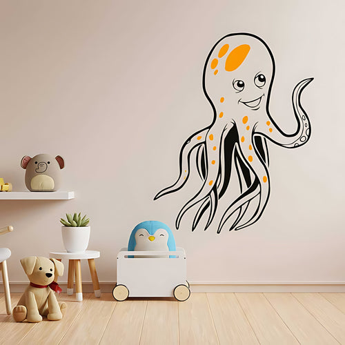 Cute Octopus Nursery Wall Sticker