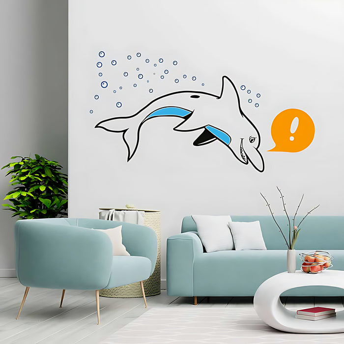 Friendly Dolphin Nursery Wall Sticker