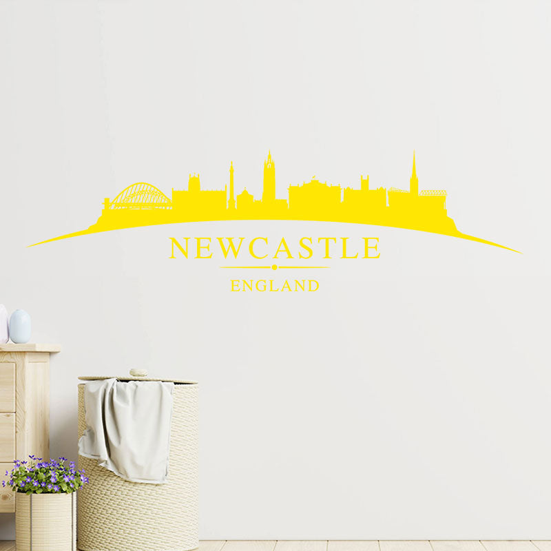newcastle skyline cityscape decals bedroom lounge