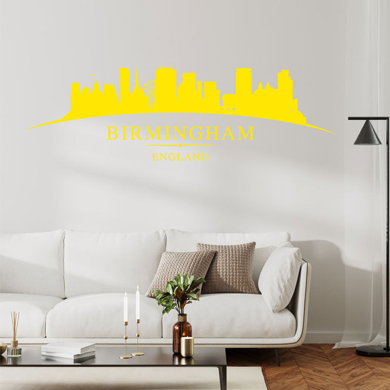 birmingham skyline sticker kitchen bedroom decal