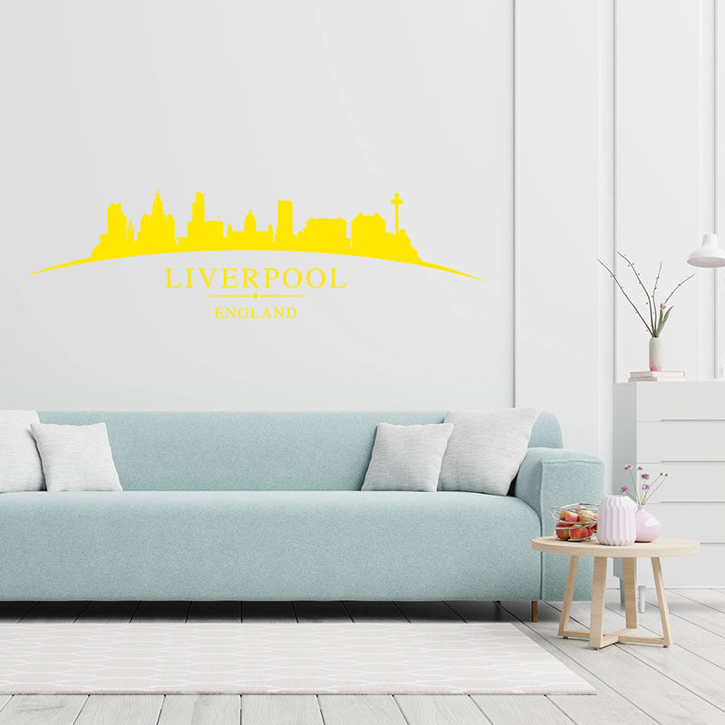 liverpool skyline sticker mural interiors wall