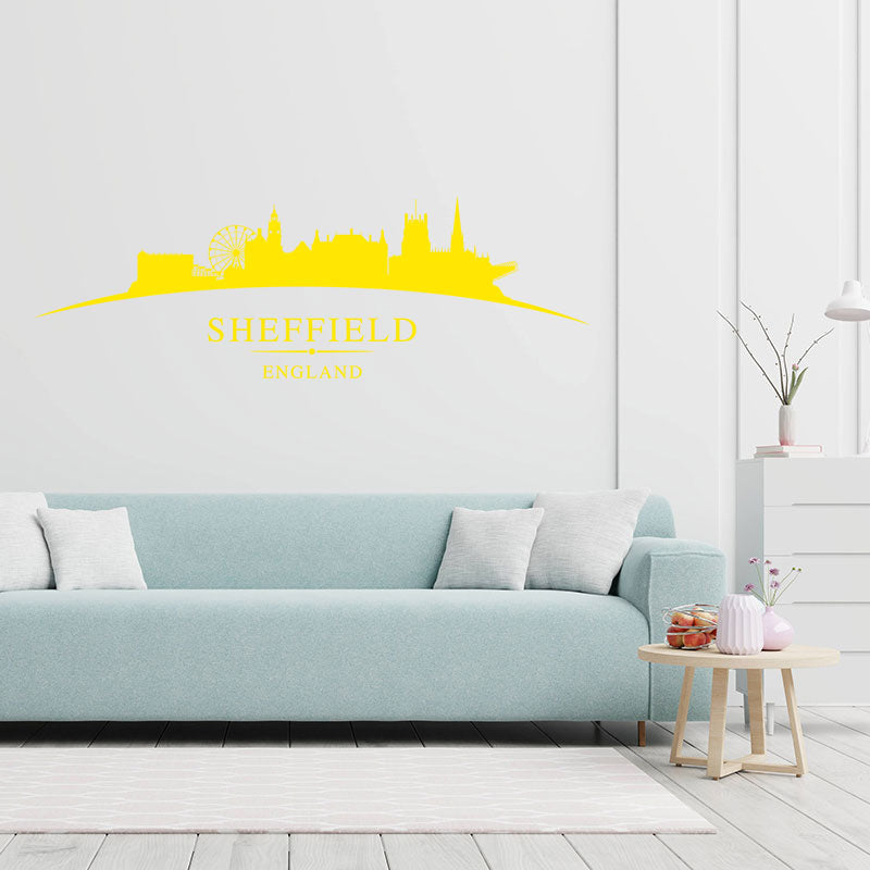 sheffield skyline decals landscape living room