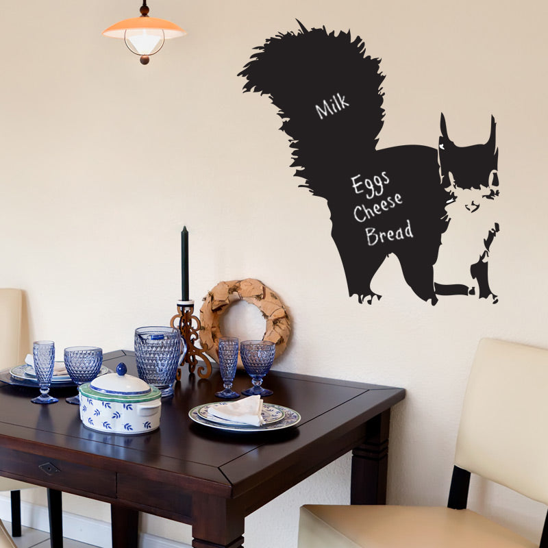 squirrel kids chalkboard wall sticker whimsical
