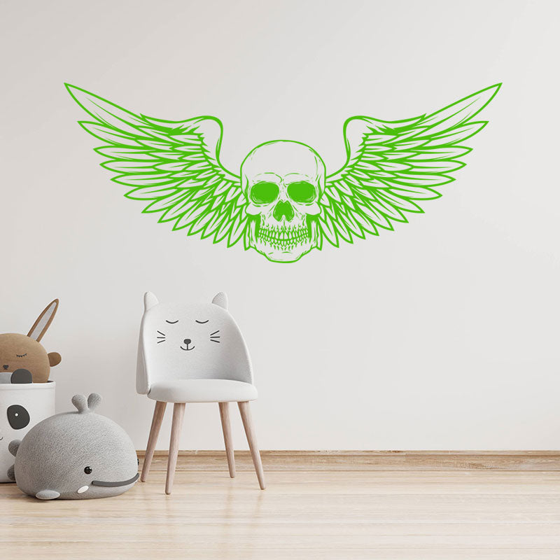 tattoo parlour skull and quote wall sticker
