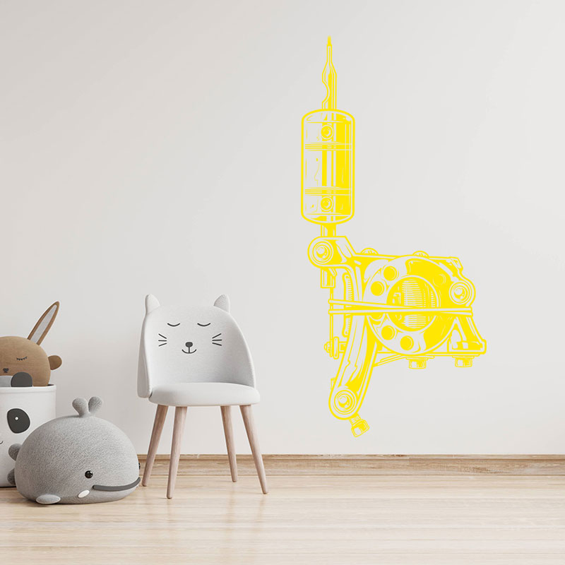 skull tattooist quote wall sticker