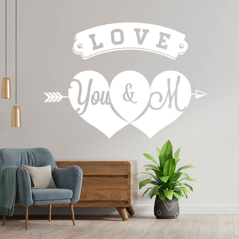 shop front valentine s day heart wall sticker