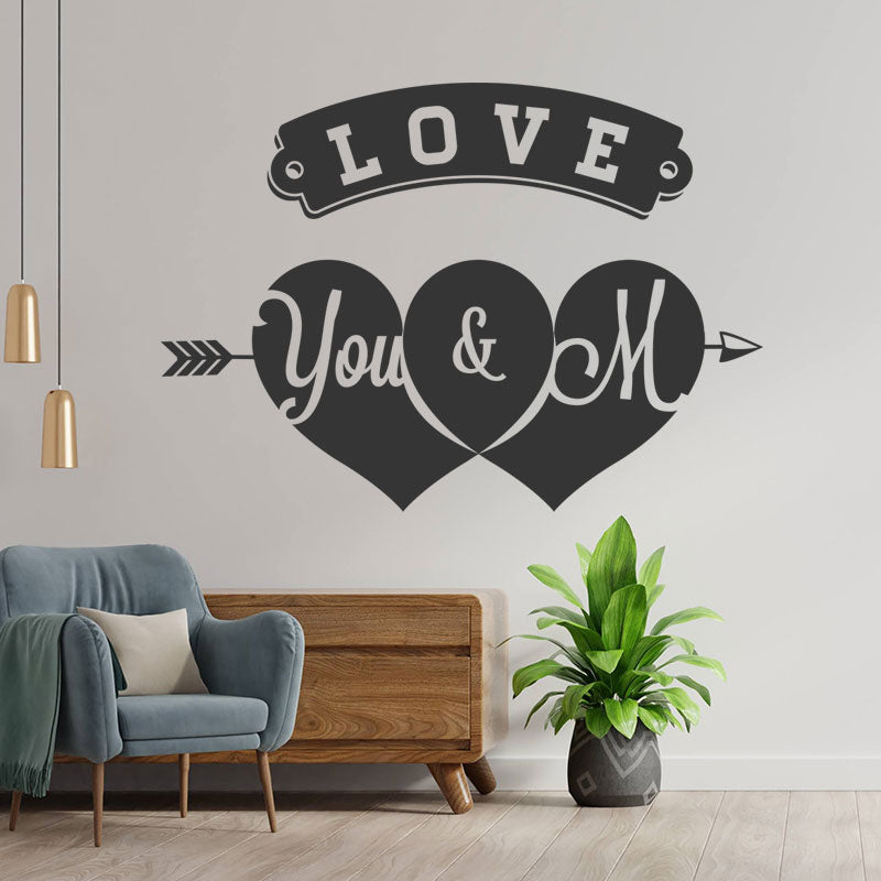 shop front valentine s day heart wall sticker