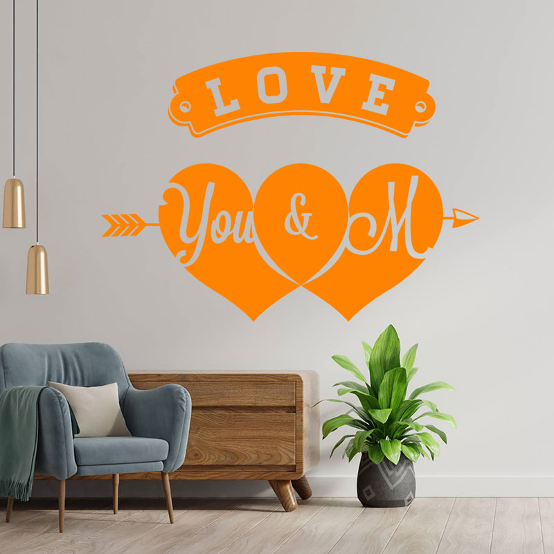 shop front valentine s day heart wall sticker
