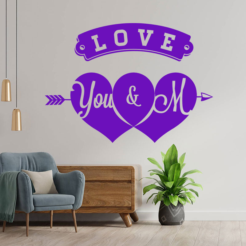 shop front valentine s day heart wall sticker
