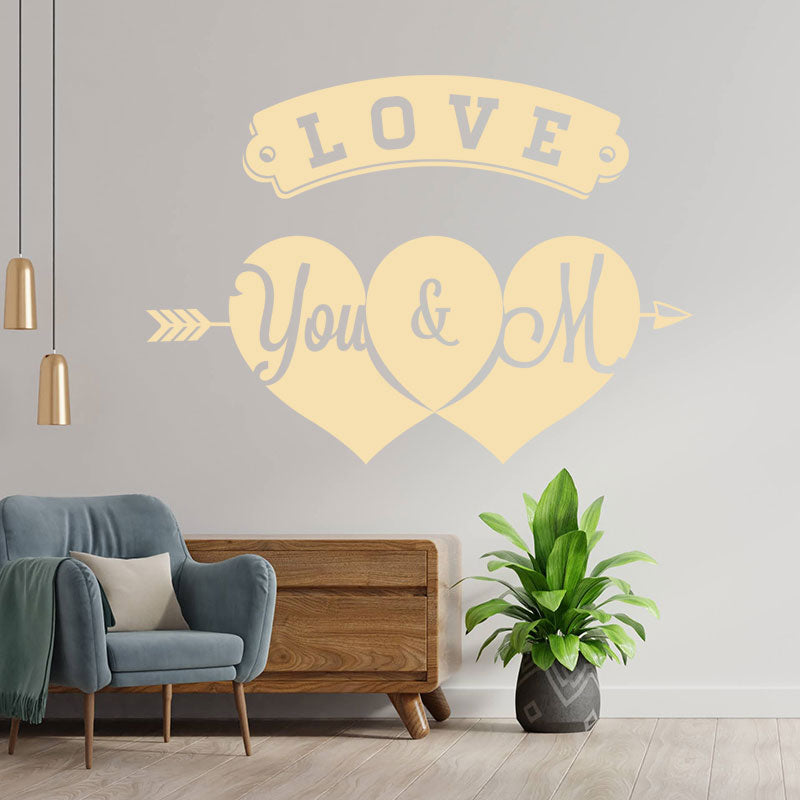shop front valentine s day heart wall sticker