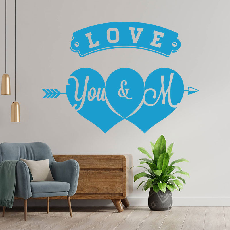 shop front valentine s day heart wall sticker